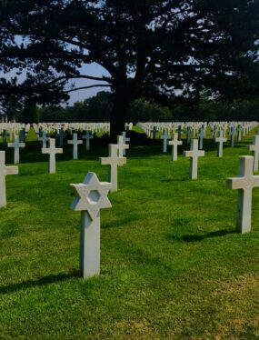 De landingsstranden van D-day in Normandië: het American War Cemetery