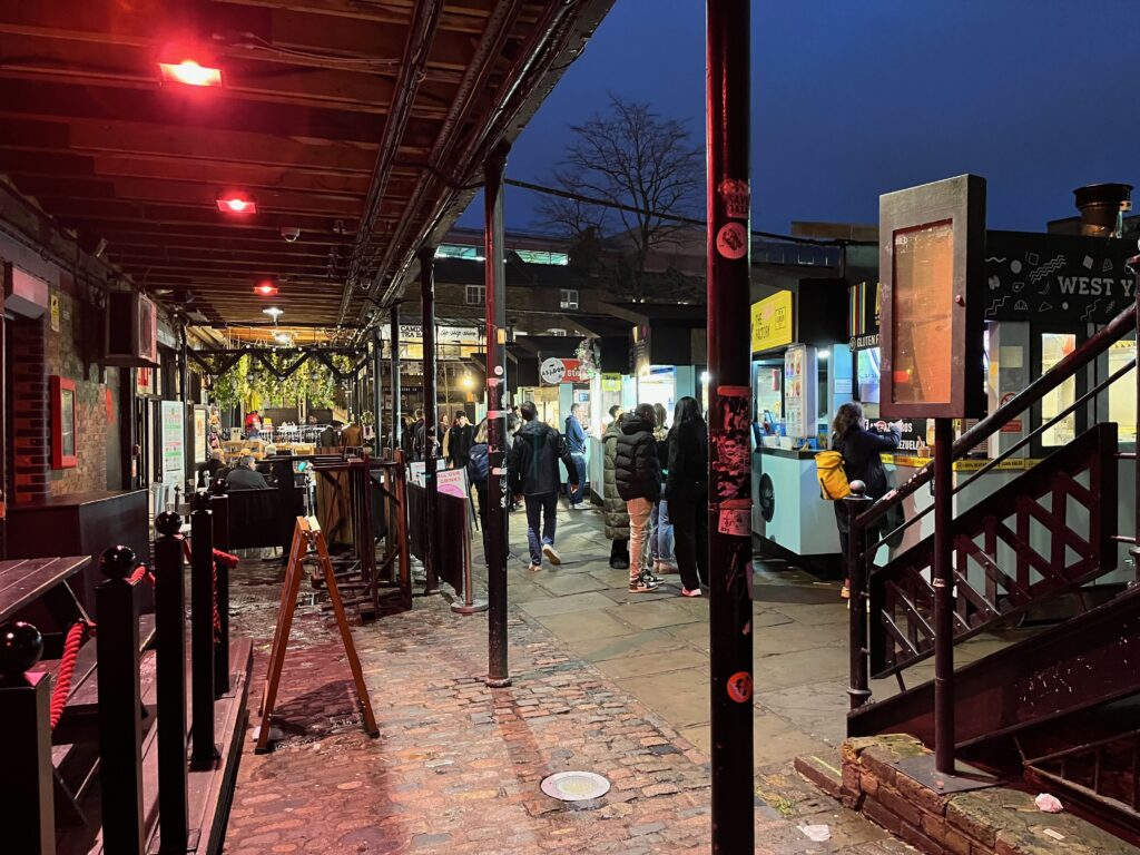 Cafés en restaurants bij Camden Market