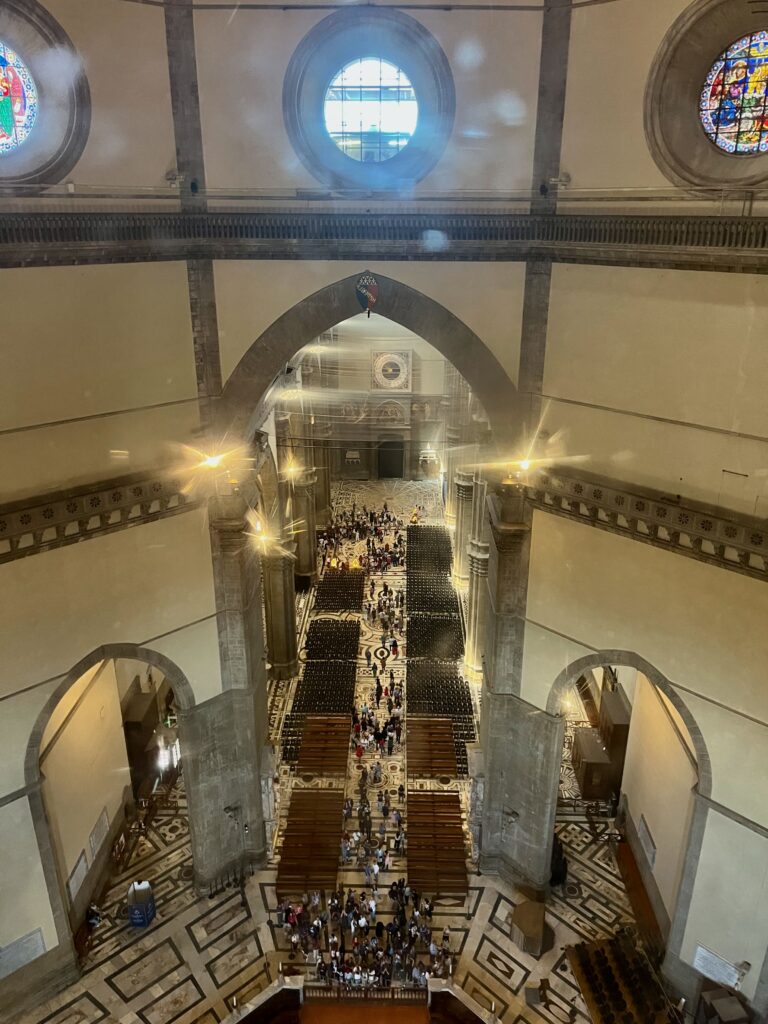 6 highlights van Florence: Uitzicht vanuit de koepel op het koor en schip van de kathedraal van Florence