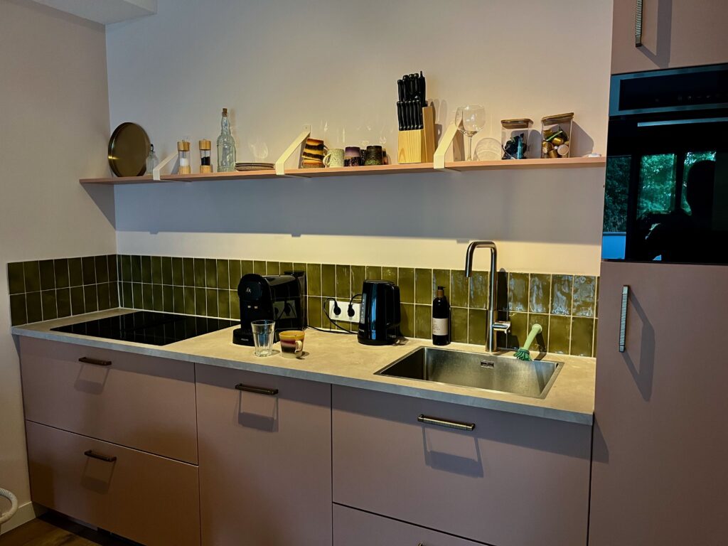 Met het keukenblokje