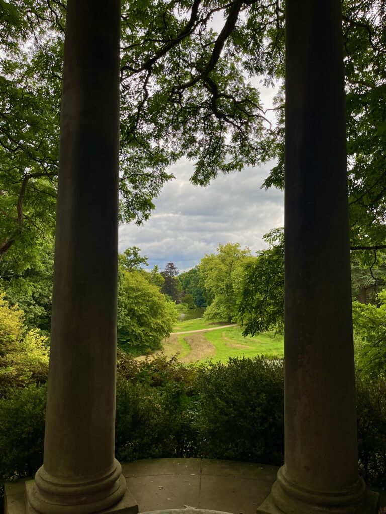 Bovenop bij de folly van het Bergje