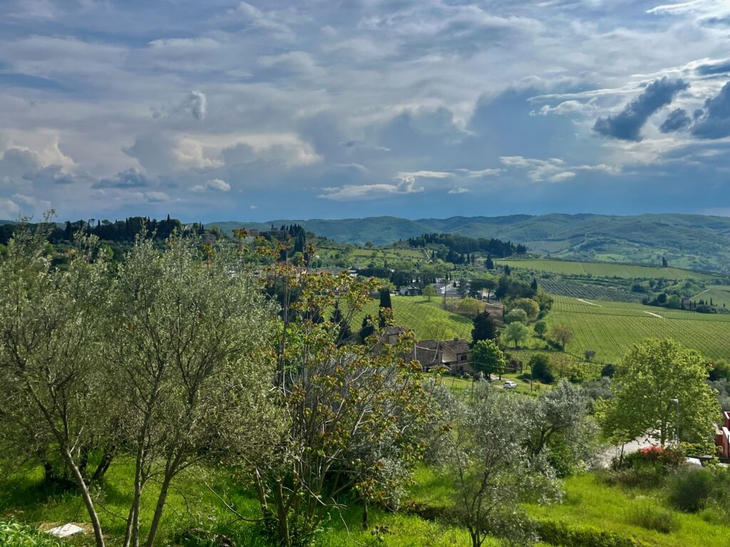 Uitzicht over de Chianti vanaf de