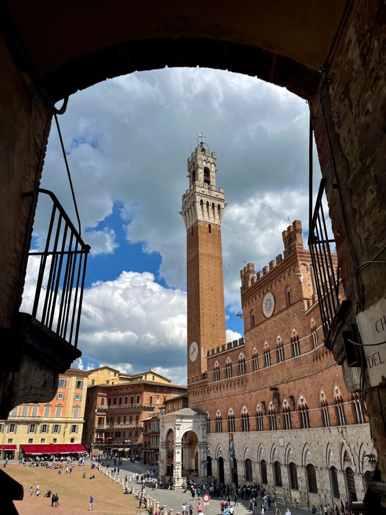 Palazzo Pubblico en de Torre del Mangia in Siena
