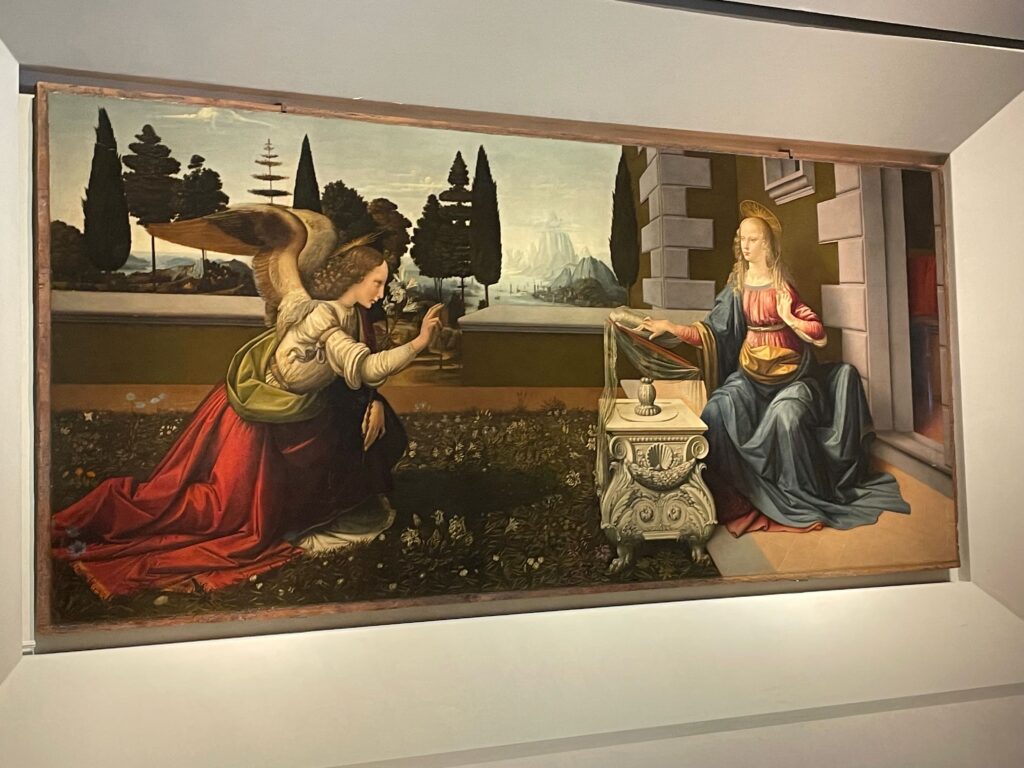 De Annunciazone van Leonardo da Vinci