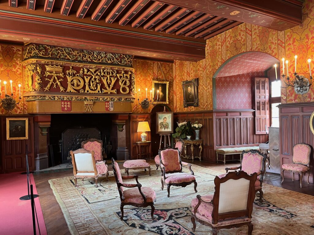 De binnenkant van het kasteel van Josselin