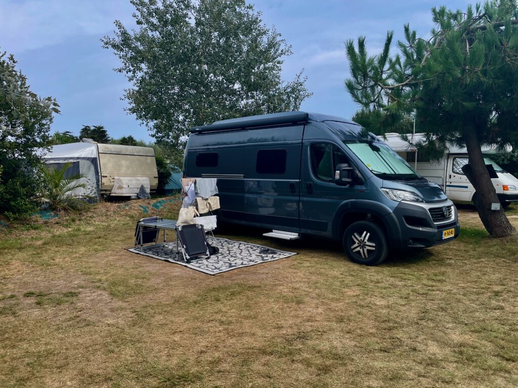 Onze plek op camping Trez-Rouz