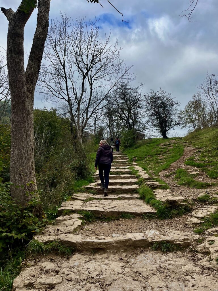 De trap op naar Lover's Leap