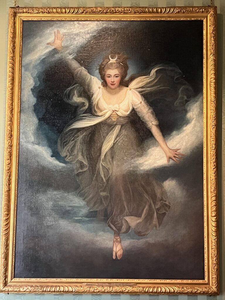 Georgiana Spencer afgebeeld als de godin Diana