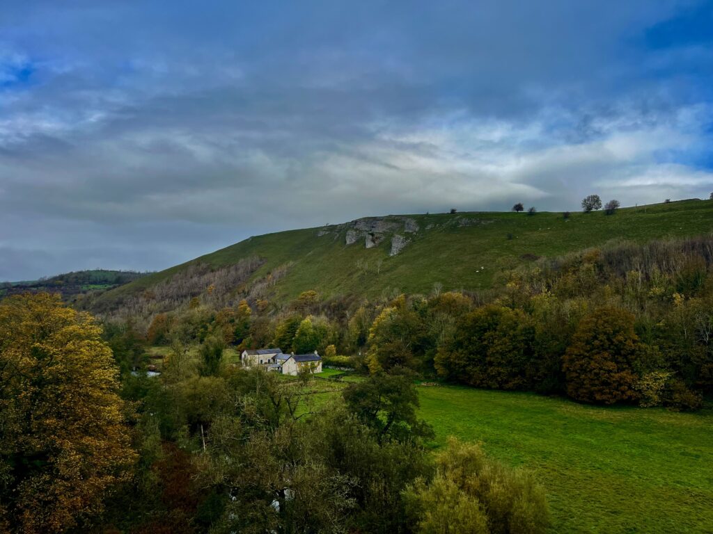 Fietsen op het Monsal Trail: Monsal Dale vanaf Monsal Head