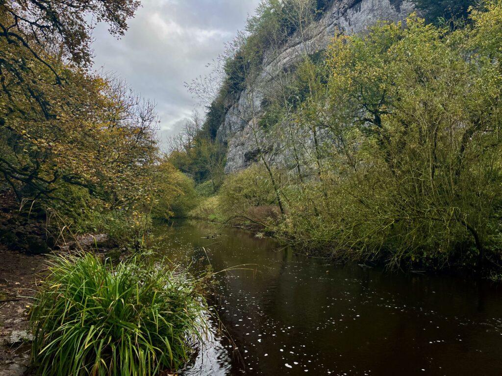 De eerste meters van het pad in Chee Dale