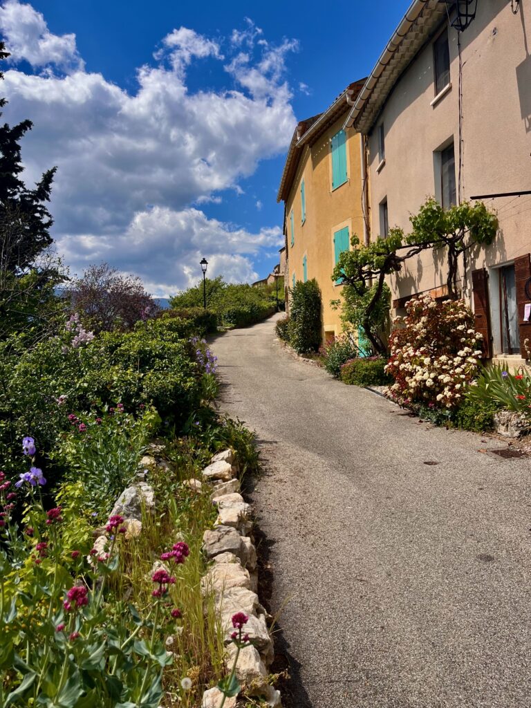 Bloemenpracht langs de Basse Rue in Montbrun